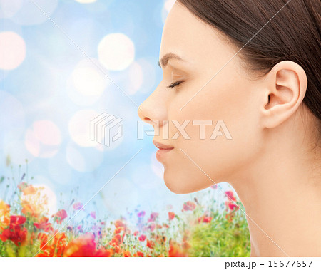 beautiful young woman face beautiful young woman face 15677657