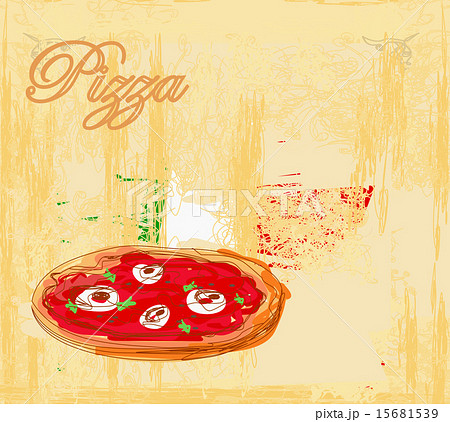 Pizza grunge poster 15681539