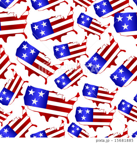usa colors map shape celebration seamless pattern 15681885