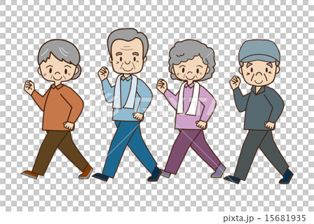 高齢者の健康作りのイラスト素材