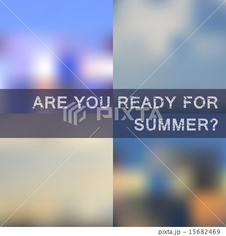 Blurred summer backgrounds vector set Blurred summer backgrounds vector set 15682469