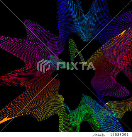abstract stylized lines, vector 15683091