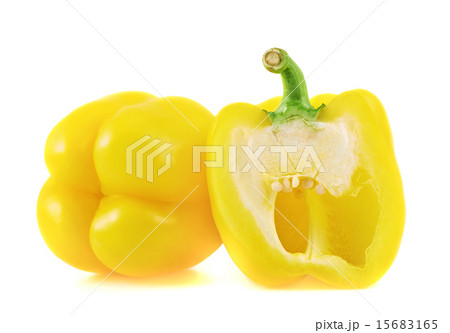 Sweet yellow bell pepper isolated 15683165