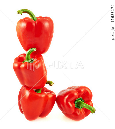 Sweet bell pepper isolated Sweet bell pepper isolated 15683174