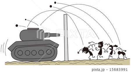 壁1枚先にある戦車 15683991