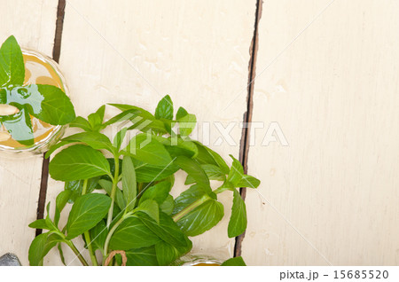 Arab traditional mint and pine nuts tea 15685520