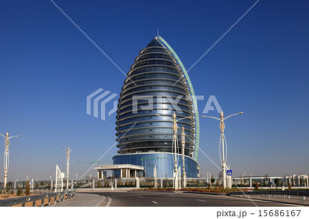 Modern architecture of Ashgabat. Hotel. Ashkhabad. 15686167