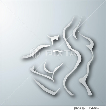 Woman and man torso. 15686230