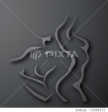 Woman and man torso. 15686231