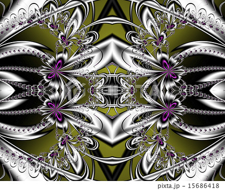 Flower pattern in fractal design.  15686418