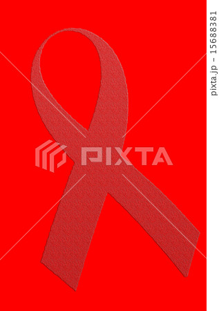 World Aids Day Red Ribbon Sign. 15688381