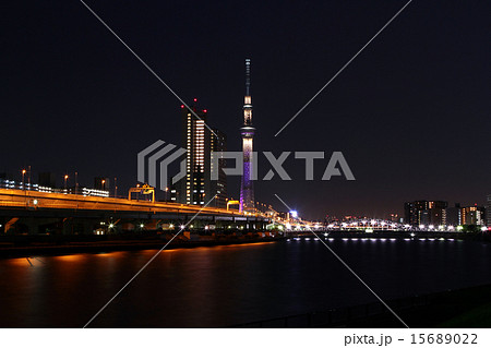 東京スカイツリー　雅ライトアップ 15689022