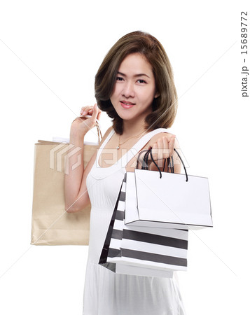 Shopping woman asian happy smiling are shopping Shopping woman asian happy smiling are shopping 15689772