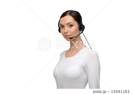 Young call center female operator Young call center female operator 15691163