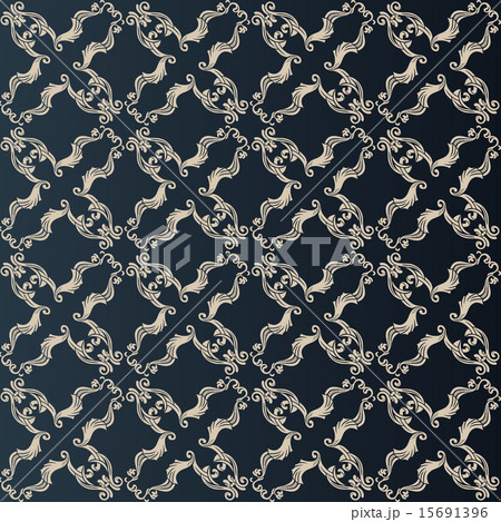 illustration of seamless floral background in vintage style 15691396