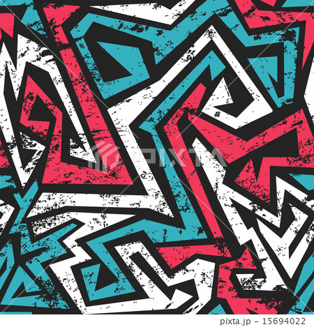 maze seamless pattern with grunge effect 15694022