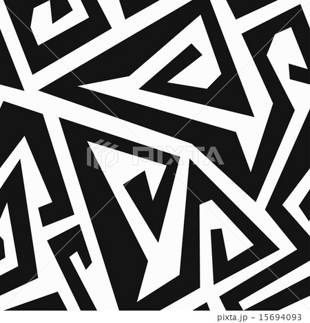 monochrome labyrinth seamless pattern 15694093