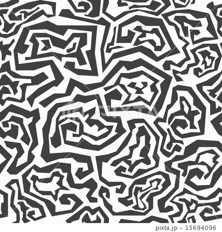 monochrome maze seamless pattern 15694096