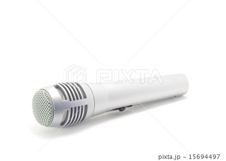 マイク 白バック 横画像 マイク 白バック 横画像 15694497
