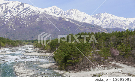 白馬村の風景 15695095