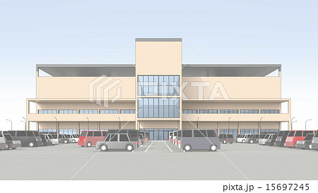 大駐車場完備のショッピングセンター 大駐車場完備のショッピングセンター 15697245