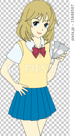 学生・金銭トラブル・カツアゲ・イラスト・ベクターデーター 15698507