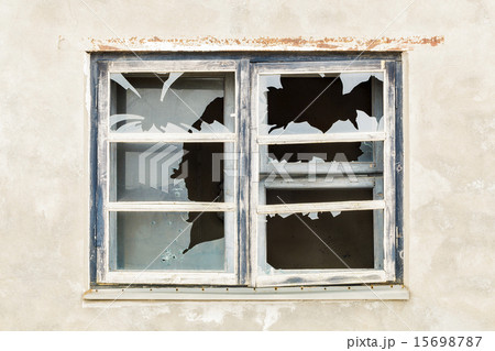 Broken Window with focus Broken Window with focus 15698787