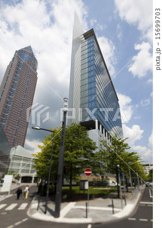 Office building on blue sky Office building on blue sky 15699703