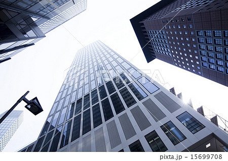 Office building on blue sky 15699708