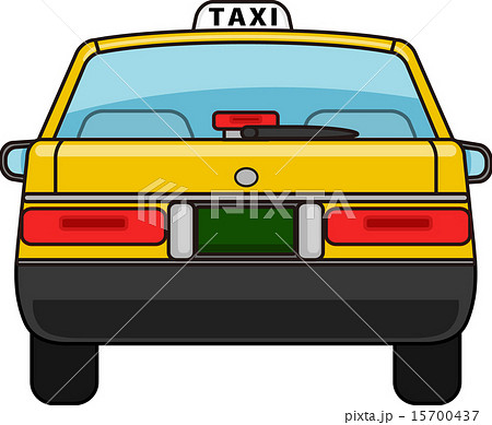 タクシー後ろのイラスト素材 15700437 Pixta