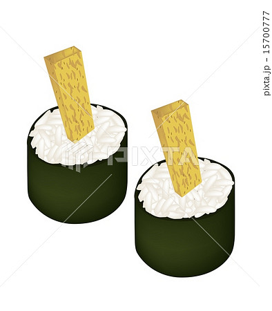 Fried Egg Sushi Roll or Tamagoyaki Maki 15700777