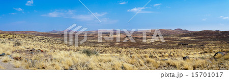 panorama of fantastic Namibia moonscape landscape 15701017