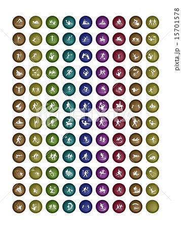 Set of Colorful World Sport Icons 15701578
