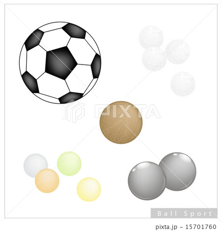 Set of Different Sport Balls on White Background Set of Different Sport Balls on White Background 15701760