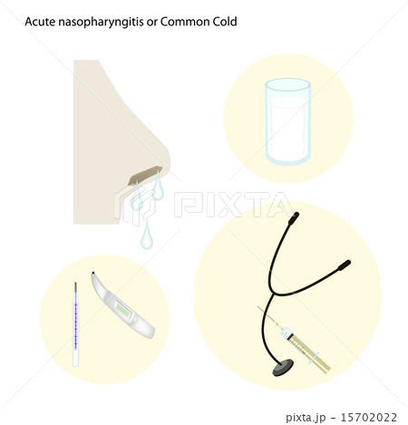 Common Cold Patient with Thermometer Common Cold Patient with Thermometer 15702022