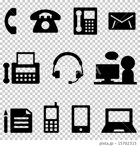 Contact icon set 15702315
