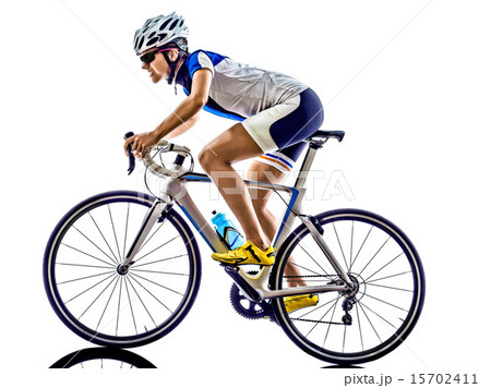 woman triathlon ironman athlete cyclist cycling 15702411