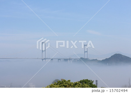 雲海の来島海峡 15702494