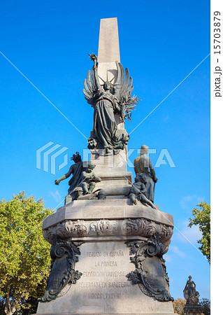 Monument a Rius i Taulet, Barcelona, Spain Monument a Rius i Taulet, Barcelona, Spain 15703879