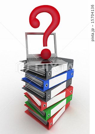 Colored office folders with question-mark Colored office folders with question-mark 15704136