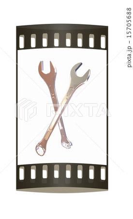 Crossed wrenches. The film strip 15705688