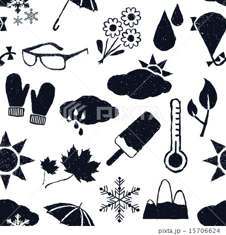 seamless weather doodle pattern 15706624
