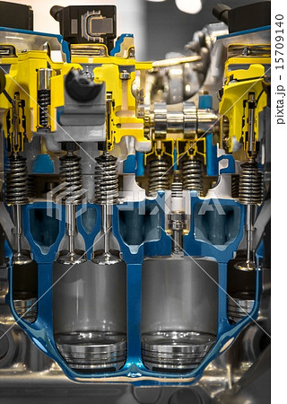 Detail photo of a car engine 15709140