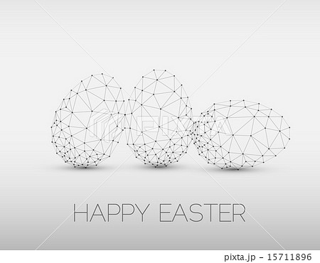 Minimalistic geometric vector Happy Easter card Minimalistic geometric vector Happy Easter card 15711896