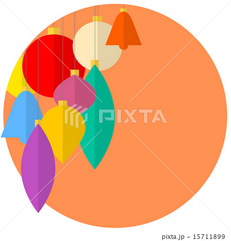 Flat design Vector christmas decorations Flat design Vector christmas decorations 15711899