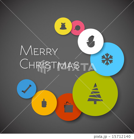 Simple modern minimalistic vector christmas card 15712140