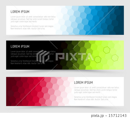 Simple colorful horizontal banners 15712143