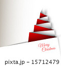 Simple vector christmas tree made from paper 15712479