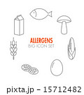 Vector icons for allergens 15712482
