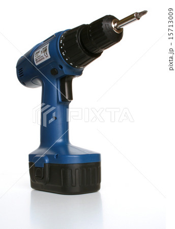 Electric drill on white background Electric drill on white background 15713009